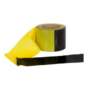 Afzetlint geel zwart 75mm x 100mtr shopping 1000x1000