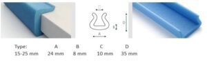 afbeelding schuimprofiel 15 25 200 cm